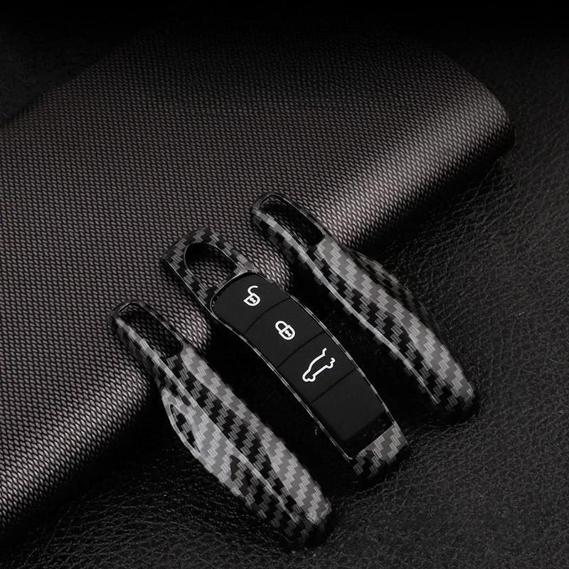 Для Porsche Panamera Spyder Carrera Macan Boxster Cayman Cayenne 911 970 981 991 автомобильный смарт-брелок для дистанционного ключа чехлы набор оболочек