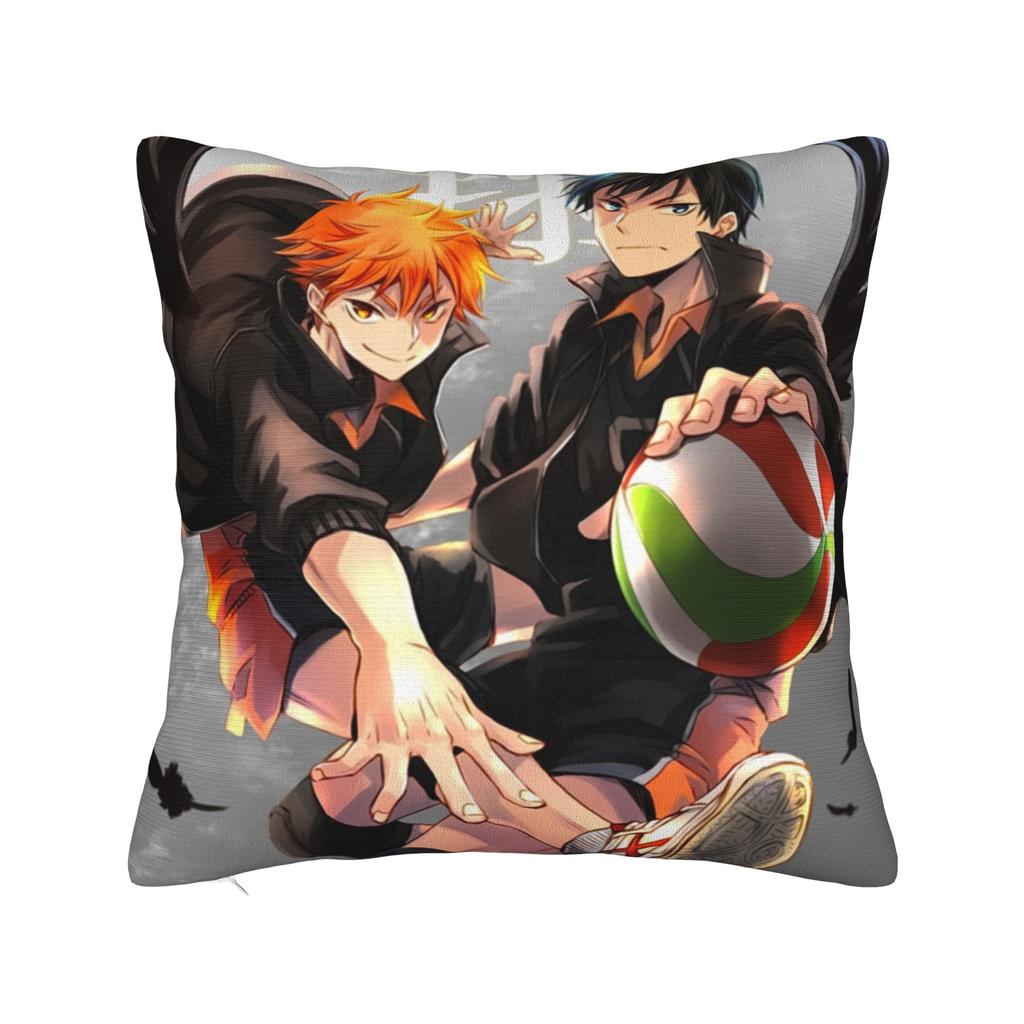 Haikyuu Квадратные Наволочки Волейбол Манга Чехол для Подушки Креативный Полиэстер Декор Наволочка для Дома 18x18