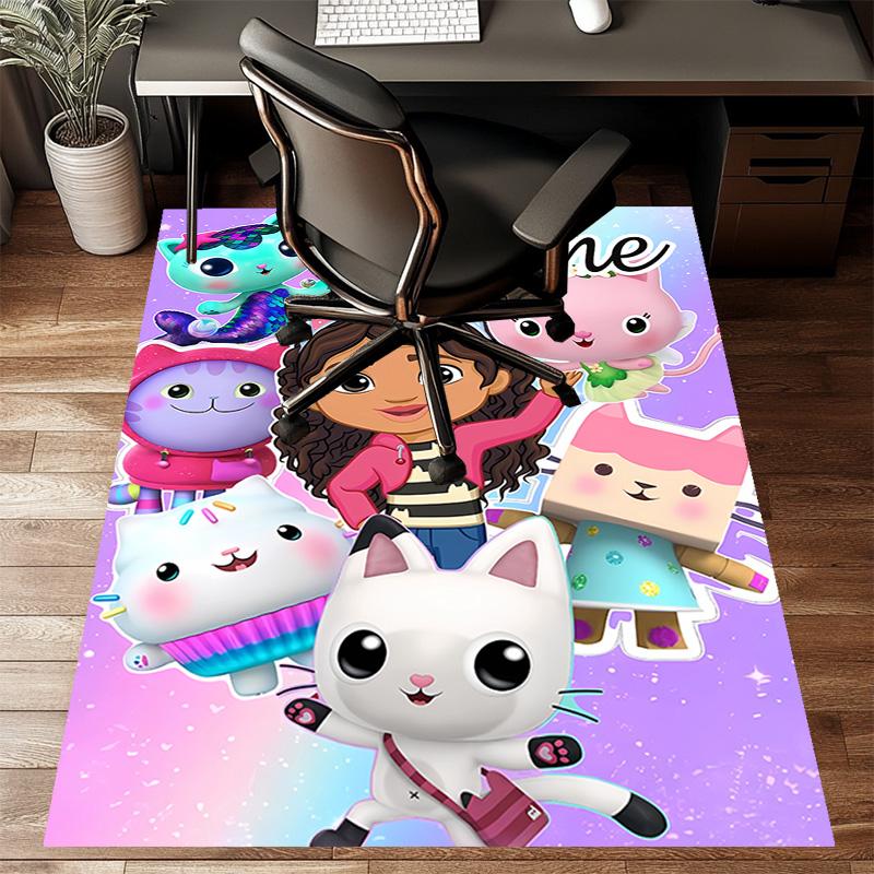 Custom Gaby's Bubble House Mat Personalized Name, Polyester Washable Indoor Entryway Rug, Gift for Christmas, Easter, Thanksgiving Day