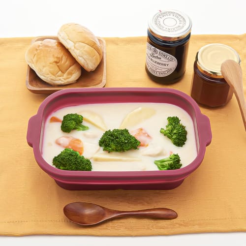 SG-05 тон Силиконовая пароварка с крышкой, которая превращается в тарелку, квадратная, для микроволновой печи, пароварка, рецепт в комплекте, складная, можно мыть в посудомоечной машине (Выиграть