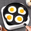 1pc Stainless Steel Non-Stick Skillet, Multi-Section Breakfast Pan with Burger & Egg Mold, Handle, Compatible with Gas Stove