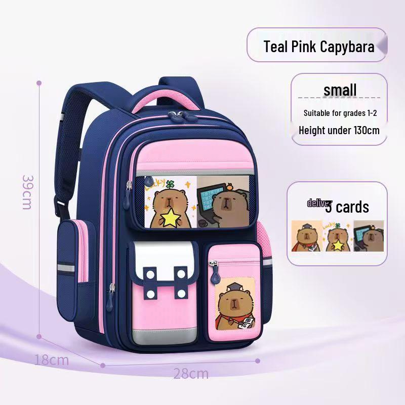 Легкий детский рюкзак с защитой позвоночника для 1-6 классов, большой вместимости, идеально подходит для мальчиков и девочек.