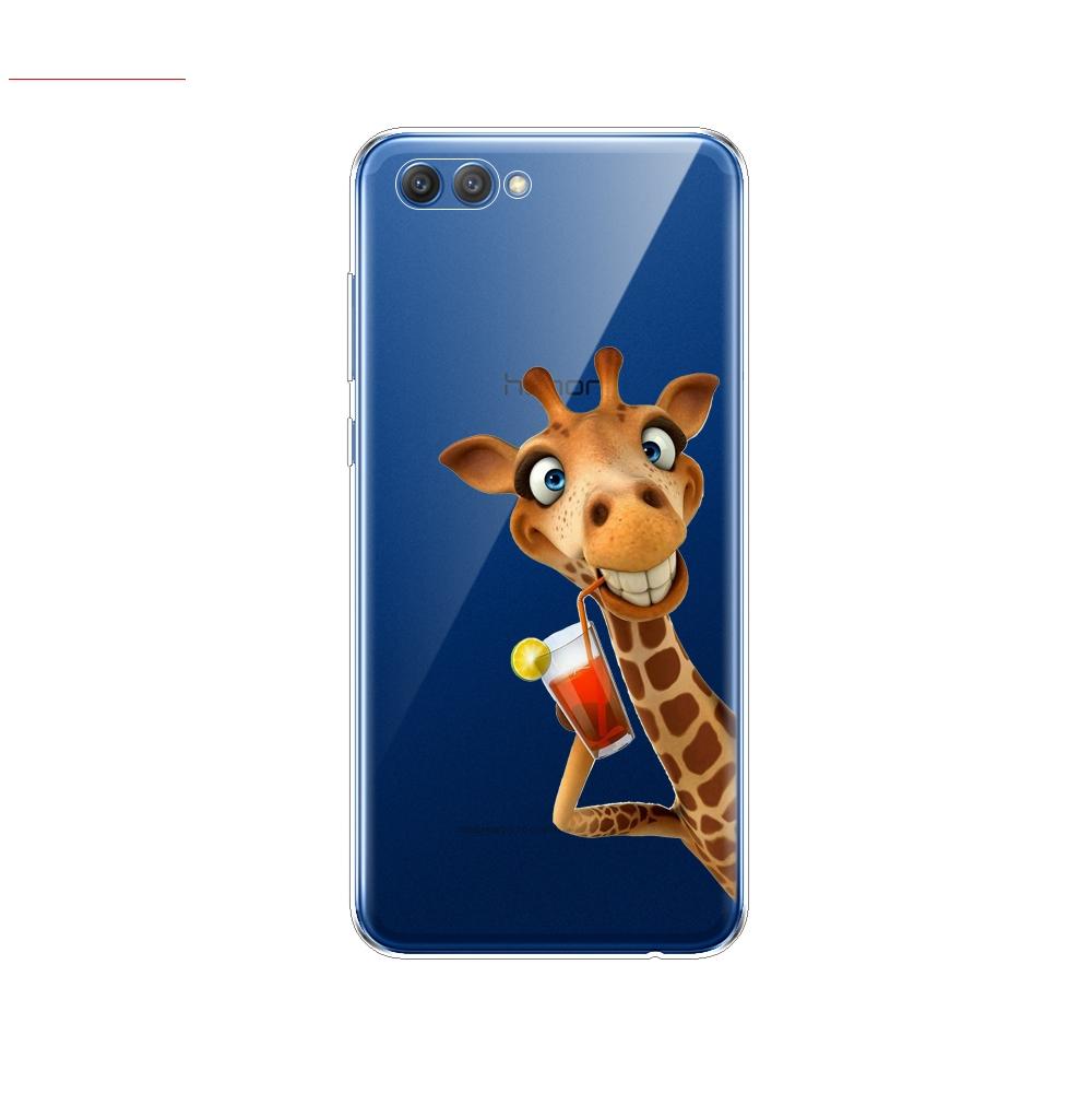Чехол для Huawei Honor V10 VIEW 10, мягкий силиконовый чехол из ТПУ на заднюю панель телефона для Huawei Honor 10, чехол Etui, защитный чехол с принтом