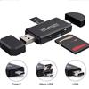 Адаптер Micro USB OTG к USB 2.0, устройство чтения карт SD/Micro SD с разъемом USB2.0 и Micro USB для смартфонов Android