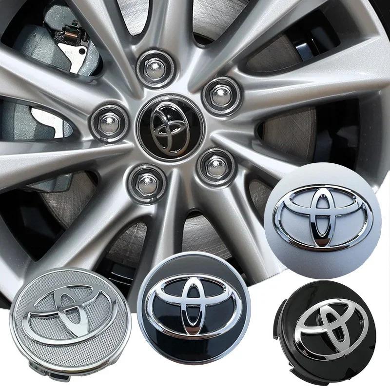 TRR34pcs 57/62mm For Toyota Car Tyre Wheel Center Hub Cap Badge C-hr Prado Yaris Rav4 Hilux Avensis Prius Corolla Camry crown