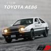 1/32 Toyota  AE86 Toy Car Diecast Miniature Model Pull Back Sound Light Doors Openable Educational Collection Gift Kids A151