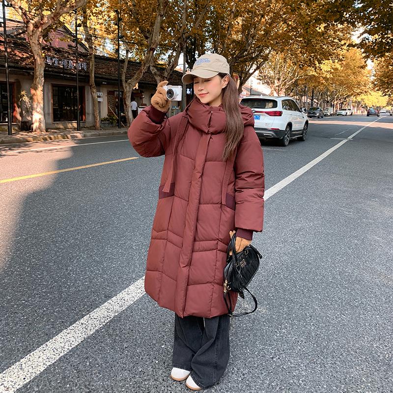 Autumn Winter Thicken Warm Parka Women Casual Sweety Solid Color Big Pocket Loose Hooded Coat Jackets Outwear