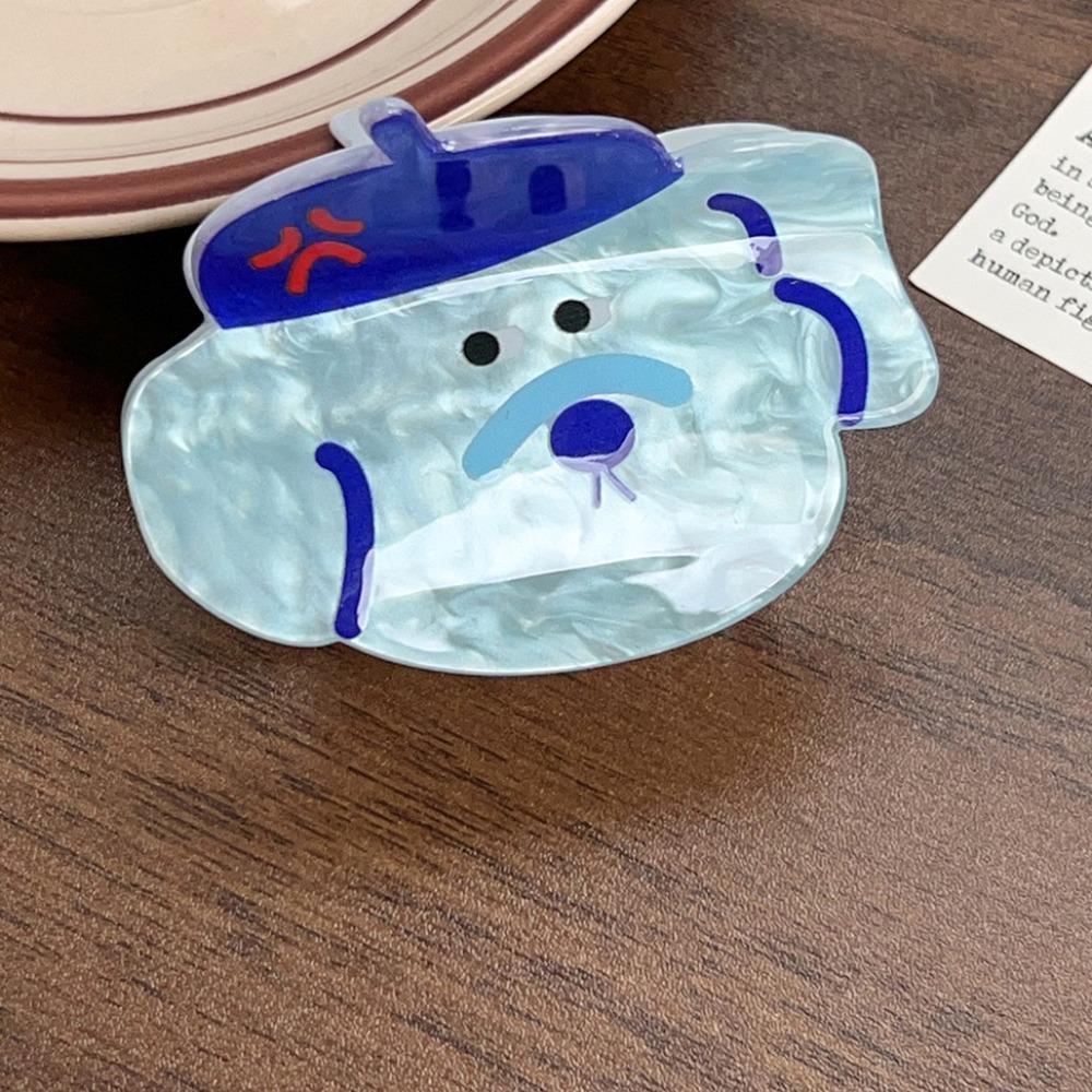 Акриловая морская заколка для волос в виде животного в корейском стиле в виде маленькой акулы, модная заколка для волос в виде щенка из мультфильма, повседневная