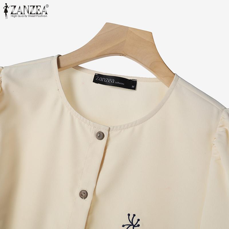 ZANZEA Женские летние комплекты с круглым вырезом, коротким рукавом и цветочным принтом, рубашка с карманом и юбкой-трапецией