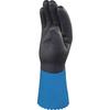 Delta Plus CHEMSAFE PLUS VV836 Thick PVC and and Blue and Abrasion Size L Nitrile-Coated Gloves, Double-Coated Nitrile, Waterproof, Oil-Resistant,