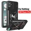 Armor Funda для Nothing CMF Phone 2 Pro Чехол Сдвижная Защита Камеры Кольцо-Подставка Противоударная Задняя Крышка Capa