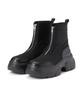 Direct Store Limited FRONT ZIP BOOTS Front Zip Boots S 010 Black Women's 783-4291701