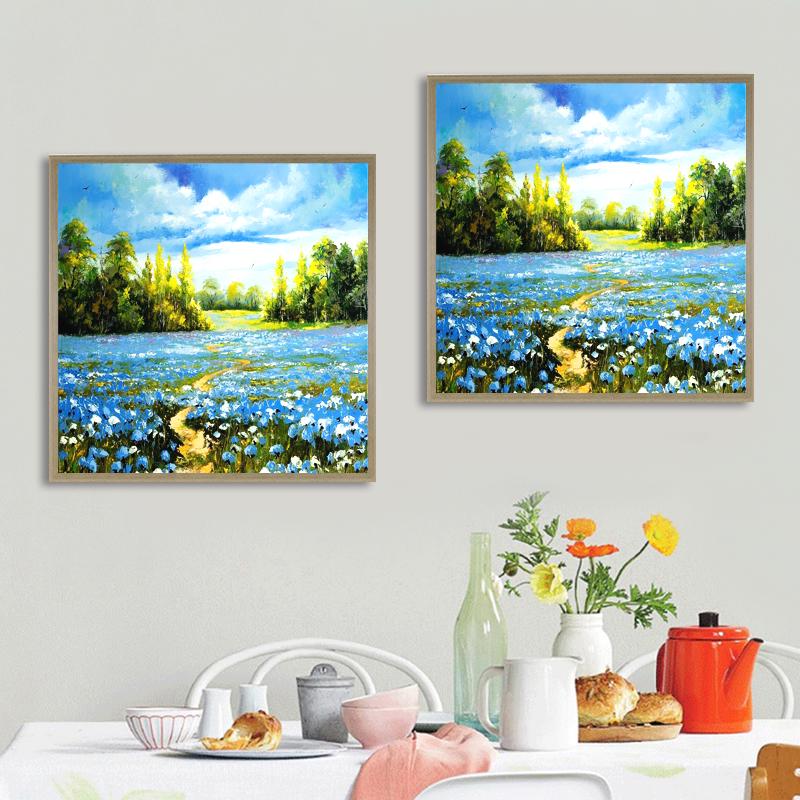 DIY Diamond Painting Bead Embroidery Cross Stitch Field Fabric Needlework Decoration Art Gift