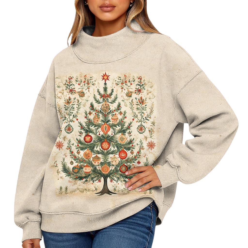 Женский свитшот с воротником-стойкой, осенний, удобный, оверсайз, нарядный пуловер, свитшоты без капюшона, уютные топы с высоким воротником