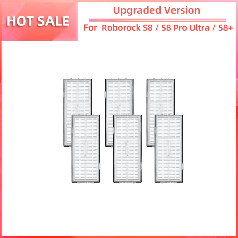 Совместимость с Roborock S8 / S8 Pro Ultra / S8+ Робот-пылесос Основная боковая щетка Фильтр HEPA Насадка для швабры Пылесборник Аксессуары Запасная часть