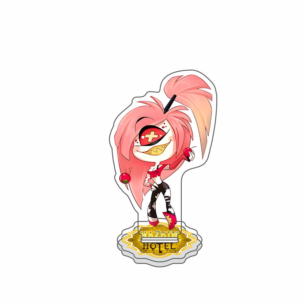 Аниме Фигурка Hazbin Hotel Чарли Морнингстар Вагги Аластор Акриловая подставка для фигурки Настольное украшение Фестивальный брелок