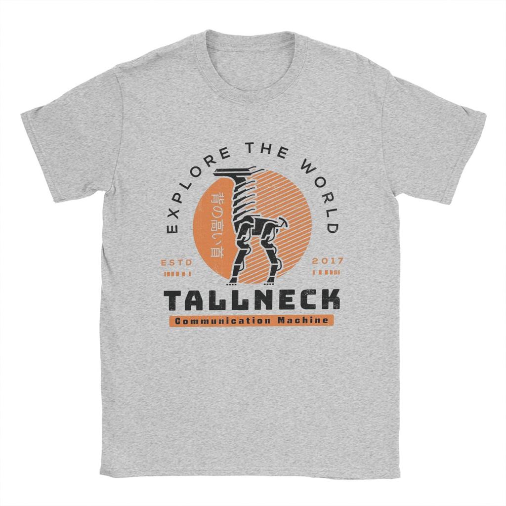 Футболки Tallneck Horizon Zero Dawn Мужские 100% Хлопок Юмористические Футболки Круглый Вырез Игровые Аниме Футболки Короткий Рукав Одежда С Принтом