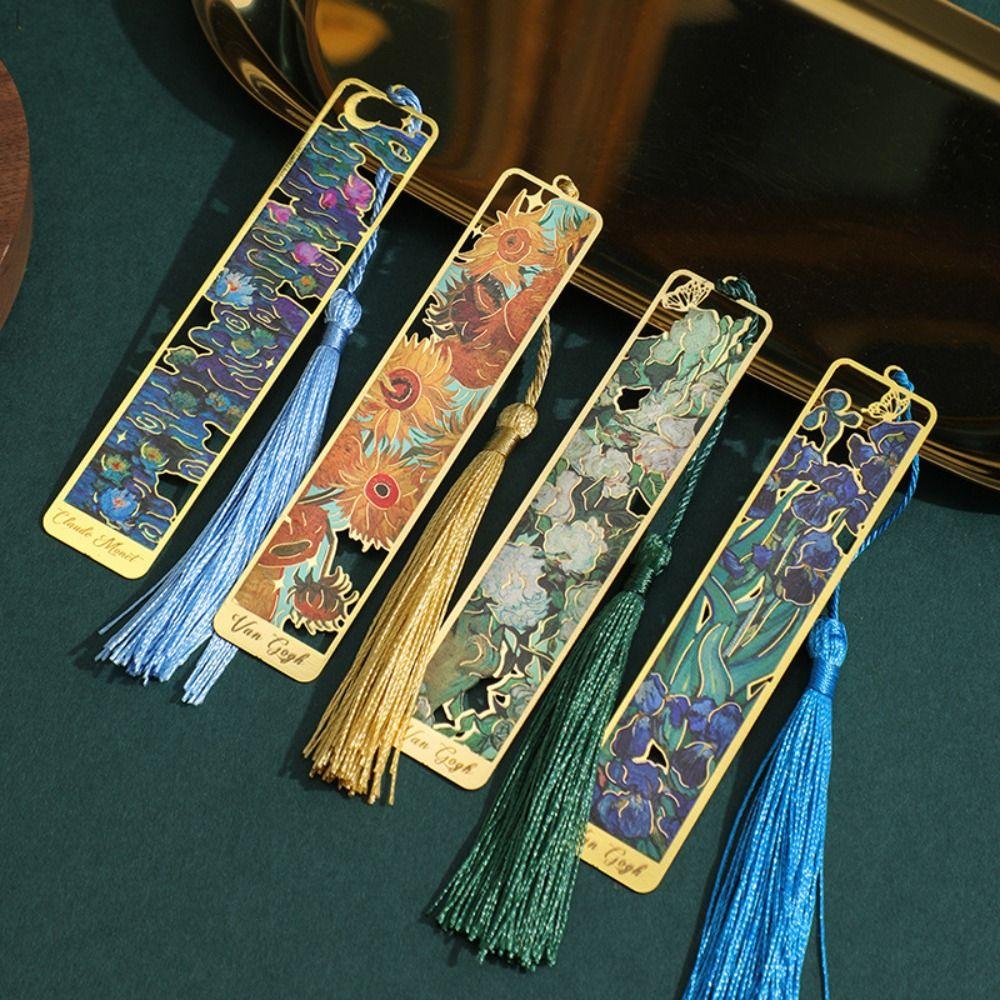 Tassel Pendant Metal Bookmark Student Gift Pagination Mark Creative Reading Book Clip