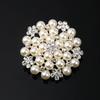 Luxury Fashion Elegant Faux Pearl Flower Brooches Pins For WomenGirls Gorgeous Decor Wedding Banquet Garment Ornament Gifts
