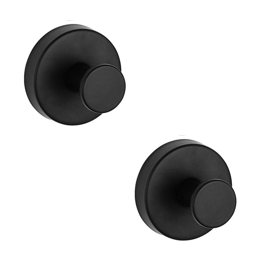 2Pcs Metal Suction Cup Hooks Strong Vacuum Bathroom Hook Waterproof Towel Holder Stainless Steel Reusable Wall Hanger