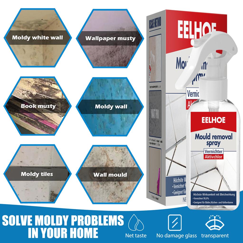 Активная пена-спрей, многоцелевой очиститель плесени для поверхности стены, керамическая плитка, уплотнительное кольцо холодильника, удаление плесени, домашнее хозяйство