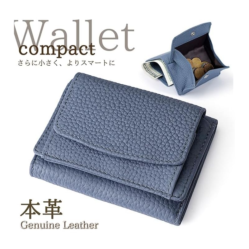 [LTG] Wallet Mini Wallet Short Wallet Men's Ladies Compact Leather Leather Genuine Leather Cowhide Short Wallet Life Wallet Multifunctional Large