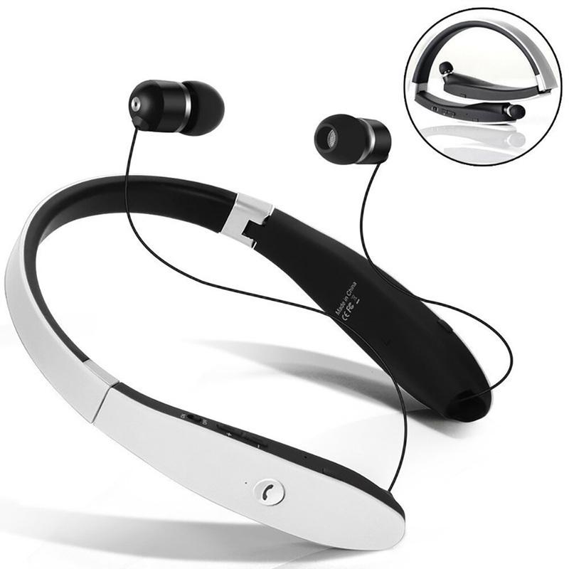 SX-991 Wireless Sports  Earphones  Neckband Folding Telescopic Wired Bluetooth-Compatible 5.0 Stereo High Quality Headphone With Microphone