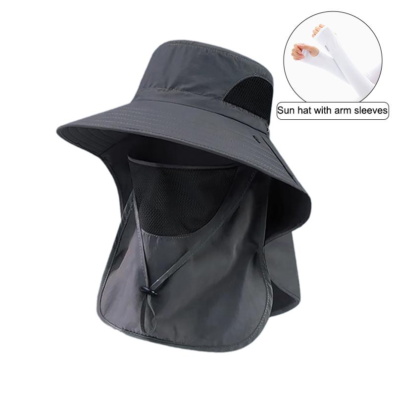 Летние шляпы от солнца с защитой от ультрафиолета для охоты и рыбалки для мужчин и женщин, для походов, кемпинга, козырек, шляпа-ведро, шейный клапан, рыболовная шляпа