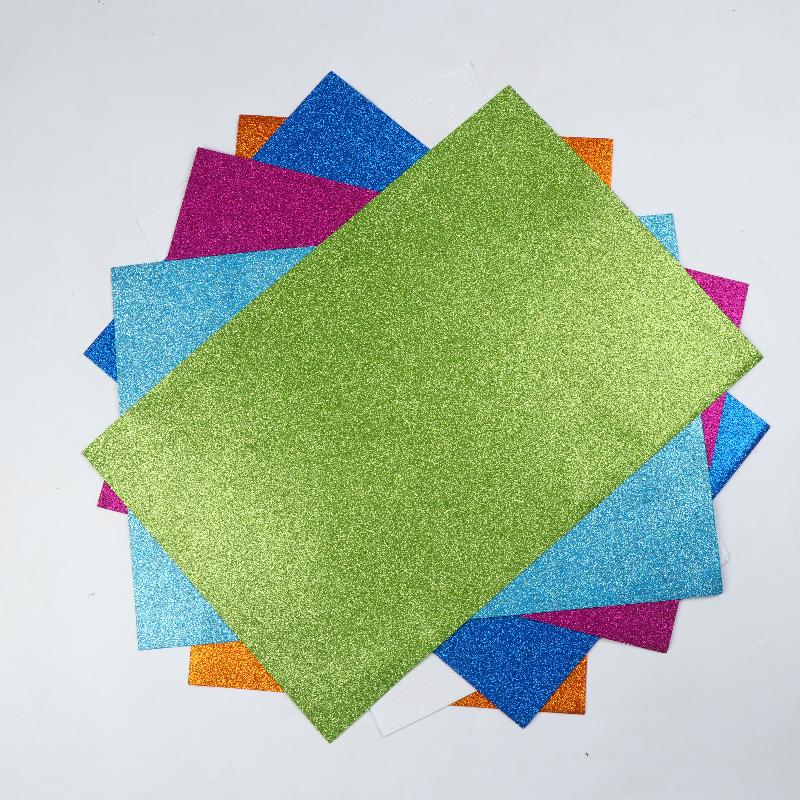 Блестящая блестящая пена EVA Craft Paper 5 шт. 40x60 см 1,5 мм Мягкие губчатые листы для DIY аксессуаров для волос, детских творческих проектов