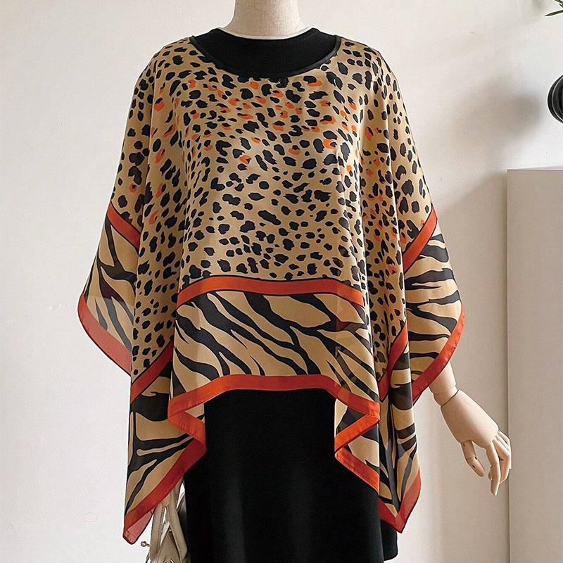 Платки Лето Пляж Сексуальные Женщины Мода Печать Шифон Блуза Бикини Прикрытие Свободная Блузка Солнцезащитный Удобный Пончо Горячая