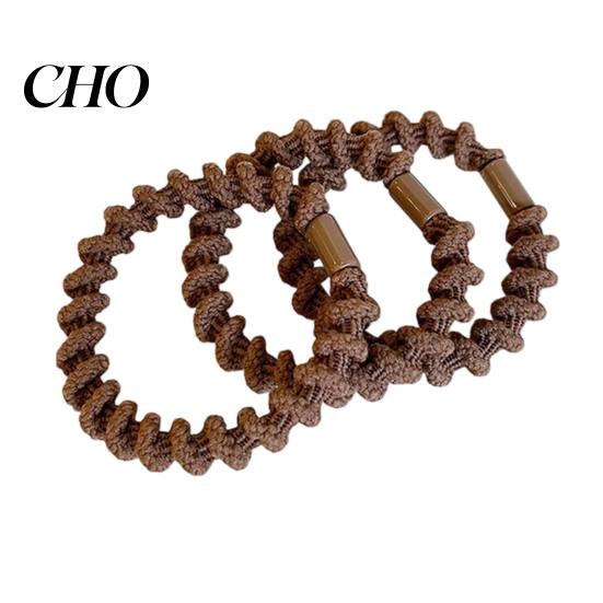 Comfortable Hair Ropes 3Pcs Women Ties Thread Texture High Elasticity Bands Versatile Accessory No Scalp Irritation Ponytail Holder Accessories