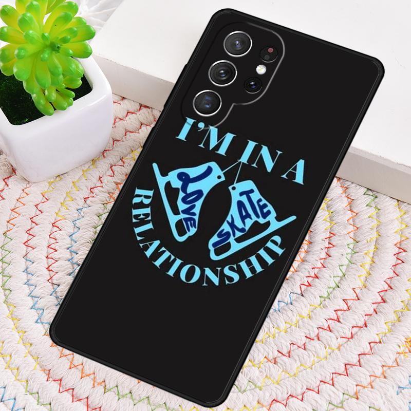 Love Ice Skating Silicone Phone Case For Samsung Galaxy note 10 pro S26 S25 S24 S23 S22 S21 Plus S25Ultra Capa Cover