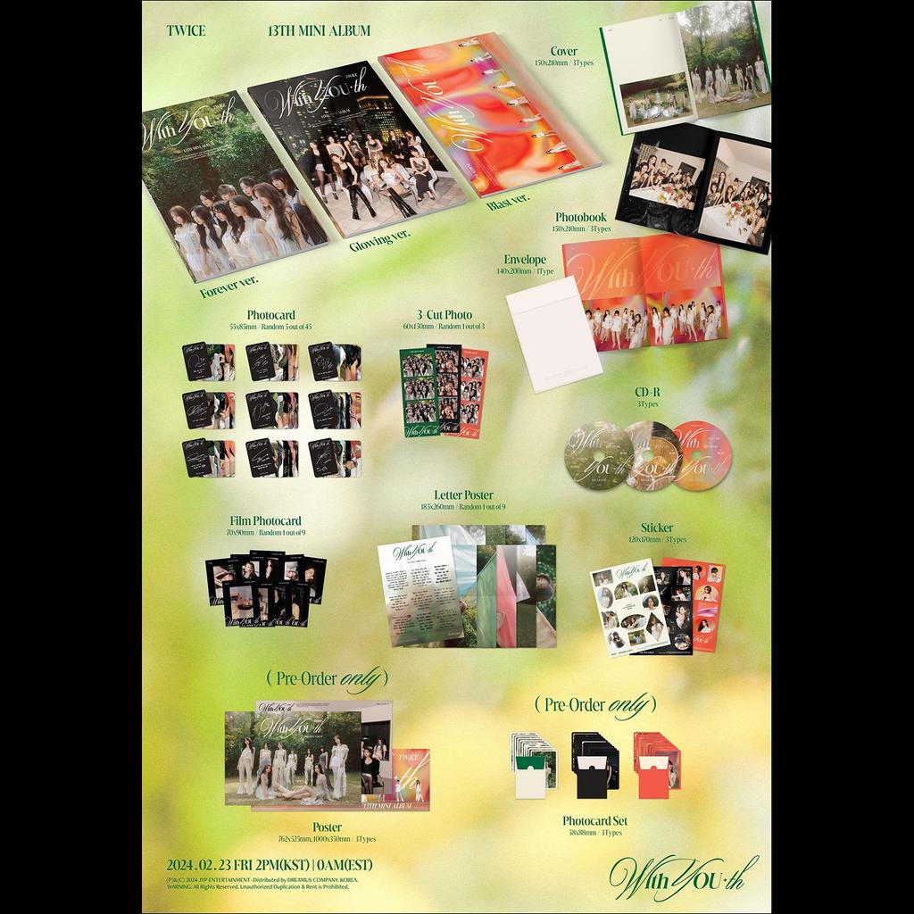 [NO SITE POB] TWICE - With YOU-th 13th Mini Album