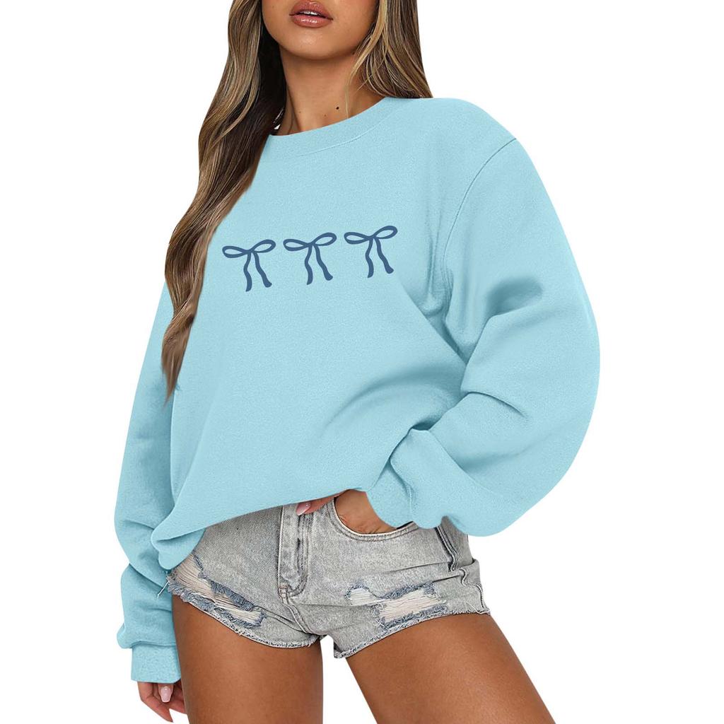 Women's Colorblock Sweatshirt Long Sleeve Round Neck Casual Comfortable Loose Lightweight Women's Sweatshirt