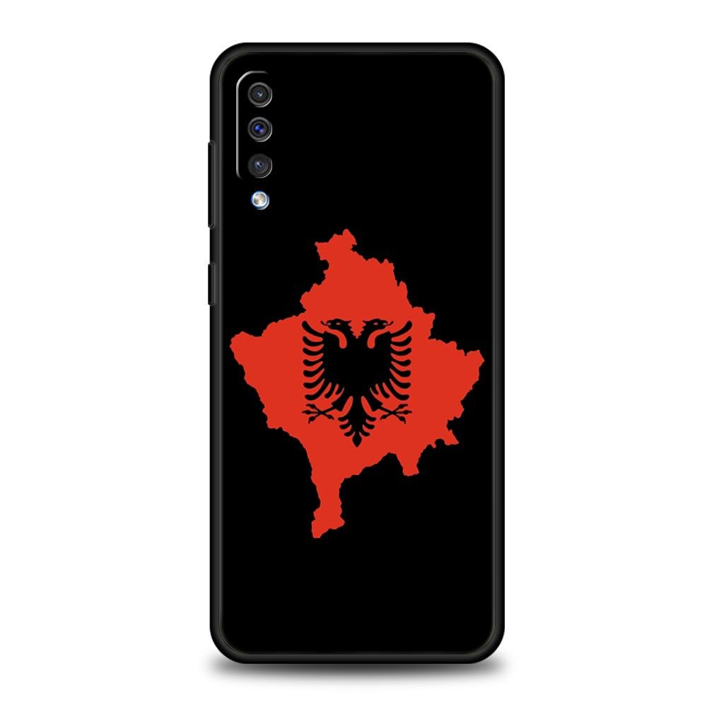 Чехол для телефона с флагом Албании для Samsung A52 A14 A50 A70 A10 A30 A40 A20S A20E A02S A12 A22 A34 A42 A32 5G A54 A04s