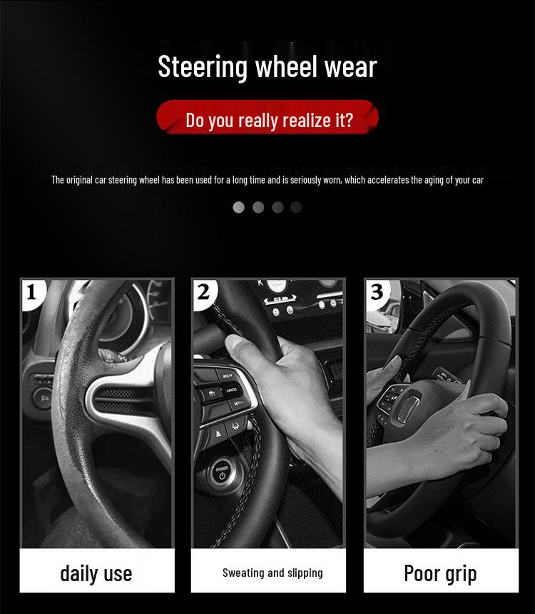 Mercedes C-Class Suede Steering Wheel Cover for Models 08-22: C260L, C200L, C260