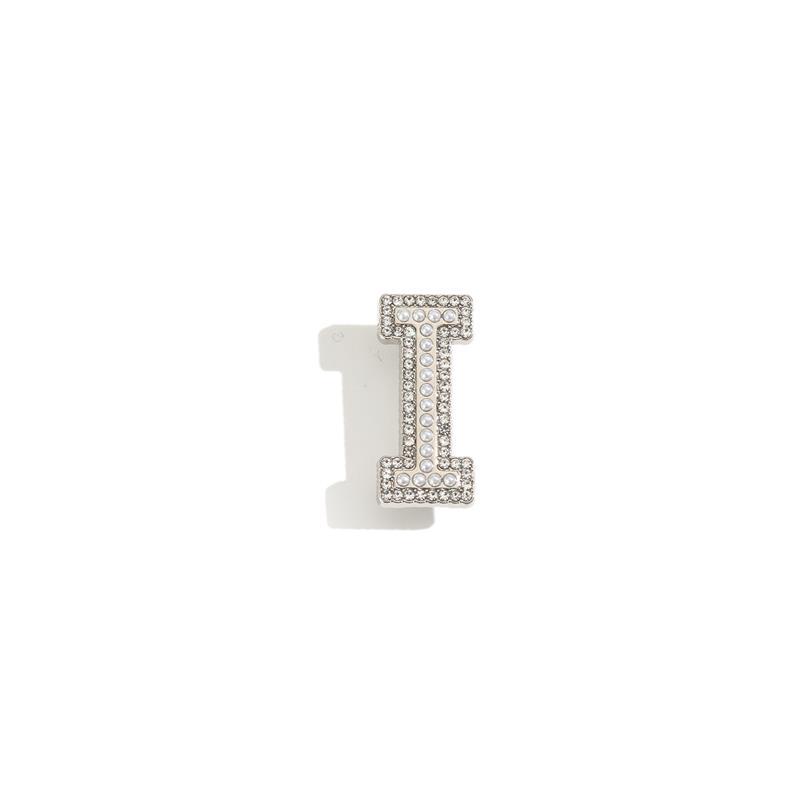 Crystal Rhinestone Pearl A-Z 26 Letters Brooch Women English Alphabet Brooch Pin Corsage Collar Jewelry Clothes Bag Decor Gifts