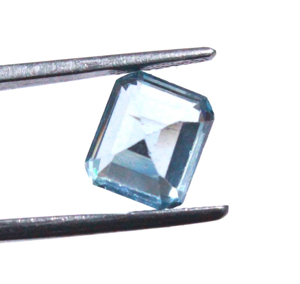 4.85 Carat Washington's Birthday Sky Blue Aquamarine Brazil Emerald Shape Certified Gemstone SN191