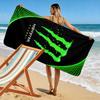 Green Scratch Logo Beach Towel Beach Towel Quick-drying for Travel Outdoor Sports Jogging Beach and Swimming