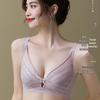 Breathable Lace Bra with Bunny Ears: Wire-Free, Anti-Sagging Design for a Slimmer Bust