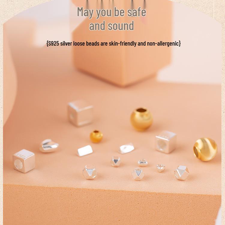 Россыпь бусин из стерлингового серебра 925 пробы для изготовления украшений своими руками: Разделительные бусины для браслетов и ожерелий