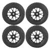 4pcs Set Racing Off Road Car Tires Rubber Tyre Wheel Rim for 1:10 Vehicle Part