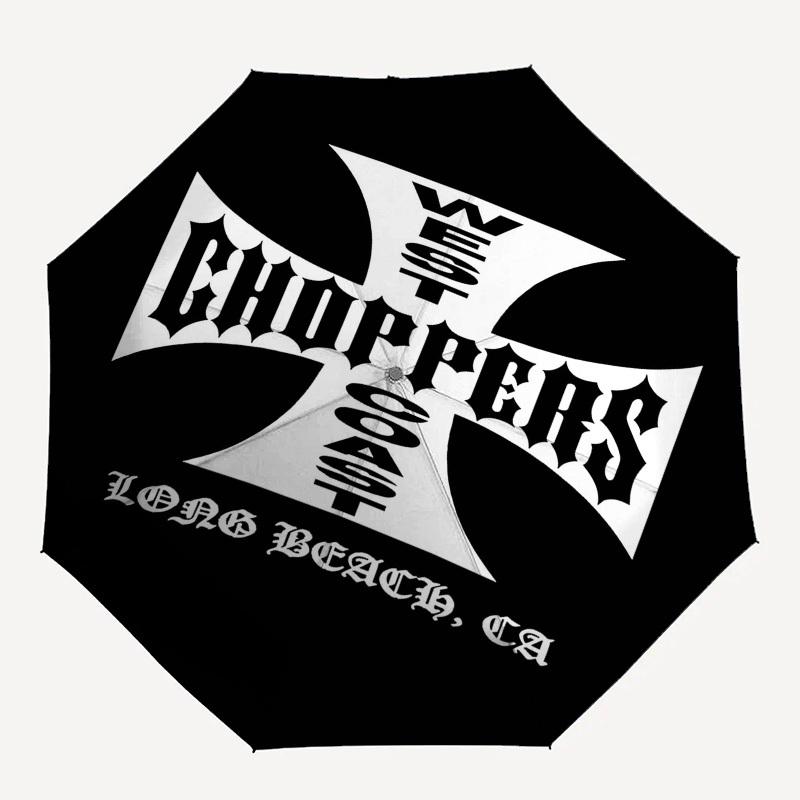 1 шт. West Coast Choppers Автоматический Открывающийся Закрывающийся Зонт Ветрозащитный Купол, Кнопка Автоматического Открытия Закрытия10225