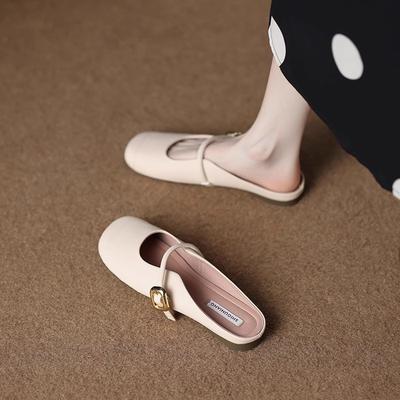 Супермягкие однопедальные тапочки-полусапожки для женщин, для ношения на улице летом, мягкая подошва, плоская подошва, прохладные тапочки для беременных