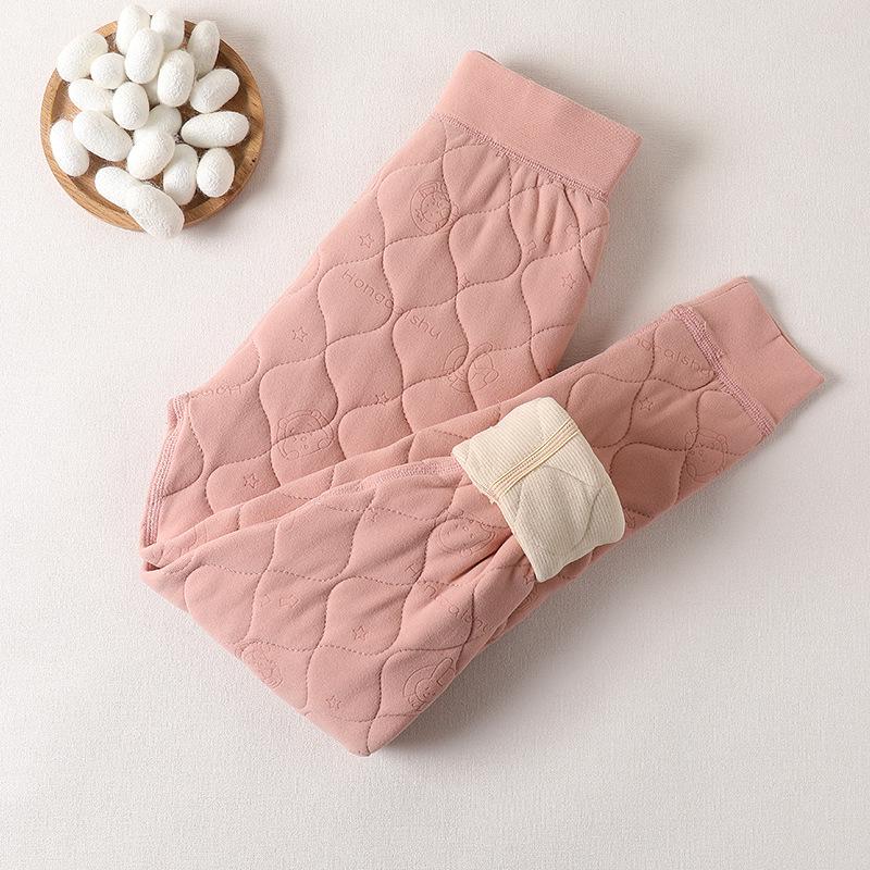 Зимние очень теплые брюки школьной формы для девочек и мальчиков - Теплый хлопковый внутренний слой с защитой талии и колен