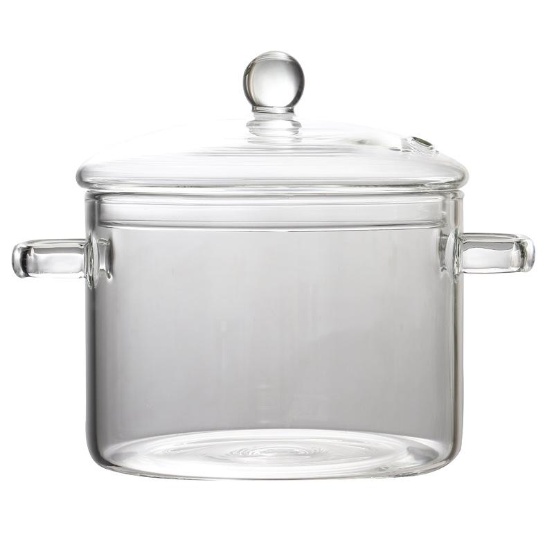 Luxury Heat Resistant clear Large Storage Fruit Salad Glass Bowls