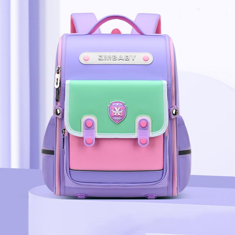 Дети начальной школы, детские рюкзаки в британском стиле с благородными панелями для девочек и мальчиков, новые детские простые модные большие сумки