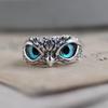 Adjustable Punk Owl Ring Open Animal Rings Statement Ring Jewelry Gifts Demon Eye Owl Ring Retro Animal Bird Open Ring