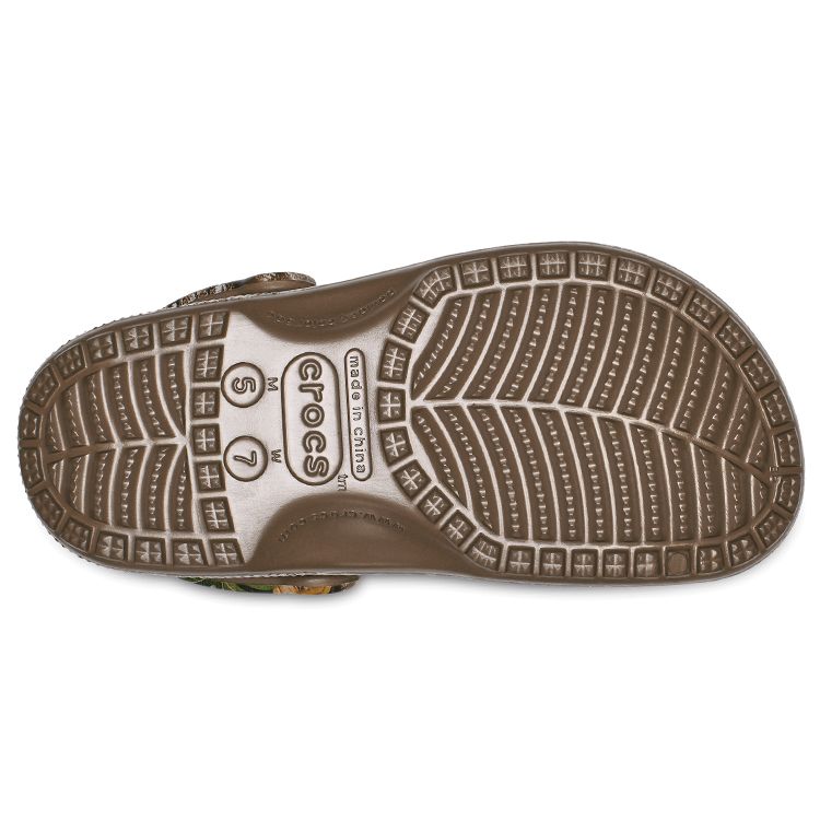 Realtree x Crocs Классические кроксы Edge Camo - Грецкий орех Унисекс кроссовки Коричневые 205413-267