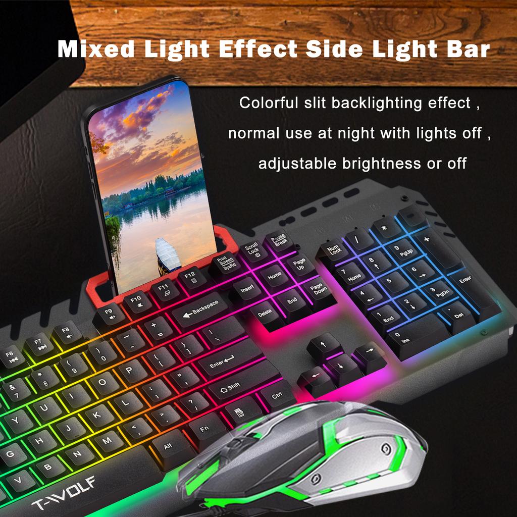 Desktop Computer Office Game Keyboard Mouse Thunderwolf TF-600 Suit